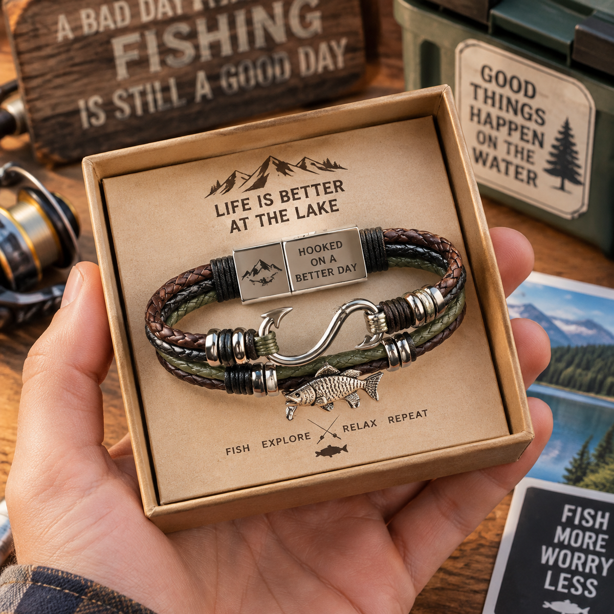Lakeside Adventure Fishing Bracelet