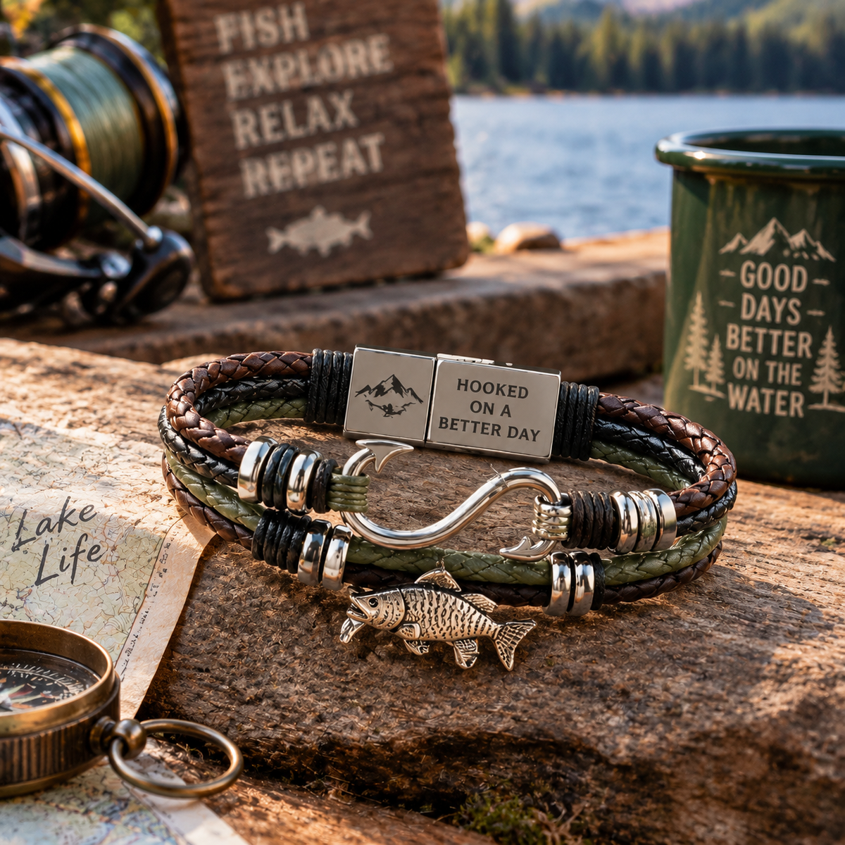 Lakeside Adventure Fishing Bracelet